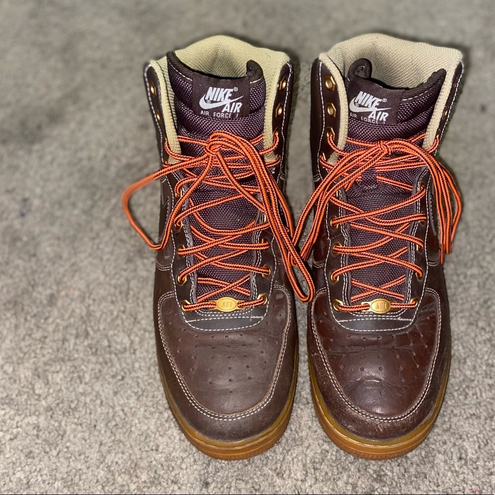 “Baroque Brown” Nike Air Force 1 sneakers. Men size 9